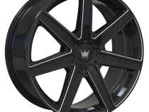 Cast Aluminum Wheels Laguna 376 GBM 22x8 Milled Gloss Black 5 On 108 Bolt Pattern 38 Offset Mazzi Wheels