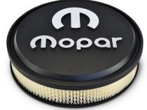 Air Cleaner Kit 14 Inch Diameter Aluminum Black Crinkle Raised and Machined MOPAR Emblem Proform
