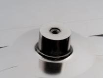 Air Cleaner Kit 14 Inch Diameter Aluminum Black Crinkle Recessed Blue MOPAR Emblem Proform