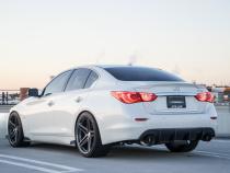 Infiniti Q50 3.0t Cat Back Exhaust System w/ Polished Tips 16-21 Infiniti Q50 3.0t Stillen