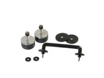 Jeep TJ/JK Windshield Tie Down Kit 97-14 Wrangler TJ/JK Powdercoat Black Kentrol
