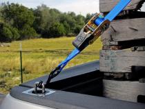 Gunmetal Flush Fit Retractable Tie-Down Anchors 1995+ Dodge RAM 1500/2500/3500 with Dually Bed Bullring