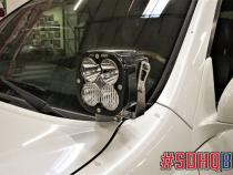 Lexus A Pillar Mounts for 03-09 Lexus GX470 Bolt On Steel Black Powdercoat SDHQ Offroad