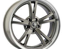 Ridler Wheels Aluminum Wheels 606 GY 17x7 Grey Milled Spokes-Diamond Lip 5 On 114.3 Bolt Pattern 0 Offset