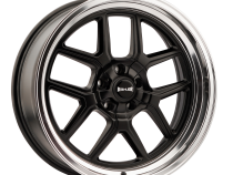 Ridler Wheels Aluminum Wheels 610 MB 17x8 Matte Black Polished Lip 5 On 114.3 Bolt Pattern Offset