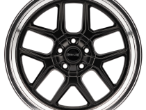 Ridler Wheels Aluminum Wheels 610 MB 17x8 Matte Black Polished Lip 5 On 114.3 Bolt Pattern Offset
