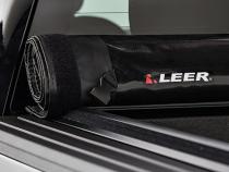 19-25 Ram Tonneau Cover Truck Bed Topper Soft Roll Up 5 Foot 7 Inch Without Rambox and/or 60/40 Multifunction Tailgate Black Leer