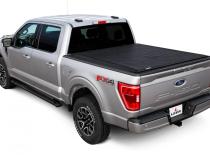 19-25 Ram Tonneau Cover Truck Bed Topper Soft Roll Up 5 Foot 7 Inch Without Rambox and/or 60/40 Multifunction Tailgate Black Leer