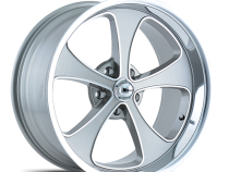 Ridler Wheels Aluminum Wheels 645 GY 20x10 Grey Machined Face-Polished Lip 5 On 114.3 Bolt Pattern 0 Offset