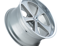 Ridler Wheels Aluminum Wheels 645 GY 20x10 Grey Machined Face-Polished Lip 5 On 114.3 Bolt Pattern 0 Offset