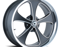 Ridler Wheels Aluminum Wheels 645 MB 17x7 Matte Black Machined Face-Polished Lip 5 On 114.3 Bolt Pattern 0 Offset