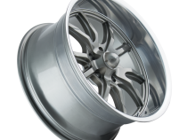 Ridler Wheels Aluminum Wheels 650 GY 22x9.5 Grey Polished Lip 5 On 114.3 Bolt Pattern 18 Offset