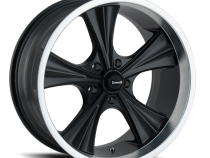 Ridler Wheels Aluminum Wheels 651 MB 20x10 Matte Black Machined Lip 5 On 120.65 Bolt Pattern 0 Offset