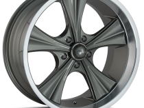 Ridler Wheels Aluminum Wheels 651 GY 18x9.5 Grey Machined Lip 5 On 127 Bolt Pattern 0 Offset