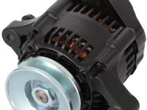 Mini Alternator 50+ AMP 1-Wire Style V-Belt Pulley Black Crinkle Finish Proform