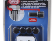 Wedge-Locking Header Bolts Hex Head 3/8 Diameter X 3/4 Inch Black Oxide 12 Pcs Proform