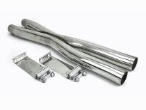 Mustang Resonator Pipe 15-Pres Ford Mustang GT 5.0 Delete X Stainless 2.5 Inch J&M Products