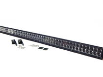 54.0 Inch LED Light Bar Chrome Series Double Row Straight Combo Flood/Beam 312W DT Harness 28,080 Lumens Southern Truck Lifts
