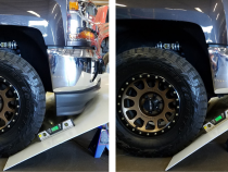 16-18 Silverado Stock Bumper Skid Plate Deletes OEM Tow Hooks With Oil Pan Skid SDHQ Offroad