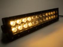 12.0 Inch Amber/White LED Light Bar Double Row Straight Combo Flood/Beam 72W DT Harness 79904 4,320 Lumens Southern Truck Lifts