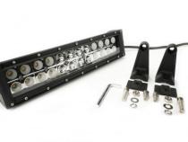 12.0 Inch Amber/White LED Light Bar Double Row Straight Combo Flood/Beam 72W DT Harness 79904 4,320 Lumens Southern Truck Lifts