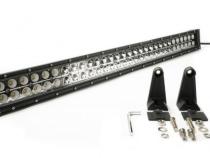 30.0 Inch Amber/White LED Light Bar Double Row Straight Combo Flood/Beam 72W DT Harness 79904 10,800 Lumens Southern Truck Lifts