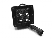 3.0 X 3.0 Inch 16W Square LED Light Spot Beam 1,440 Lumens Each Southern Truck Lifts