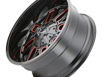 Mayhem Offroad Wheels Cogent 8107 RD 20x9 Prism Red Black 0 Off Set 5 Lug 5 BSM 110 Bore Cast Aluminum