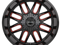 Mayhem Offroad Wheels Cogent 8107 RD 17x9 Prism Red Black -12 Off Set 5 Lug 4.53 BSM 87.1 Bore Cast Aluminum