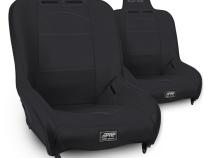 Premier High Back Suspension Seats Kit for 97-02 Jeep Wrangler TJ Pair Black PRP Seats
