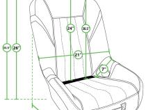GT/S.E. Rear Suspension Seat All Black PRP Seats