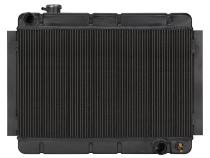 66-67 Chevelle/El Camino Manual Aluminum Radiator Black Night Rider Series Cold Case Radiators