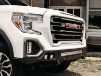 19-21 Sierra 1500 Ocatane Front Bumper With Parking Sensors