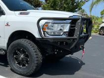 19-23 RAM 2500/3500 Ocatane Front Winch Bumper W/ Guard Parking Sensors