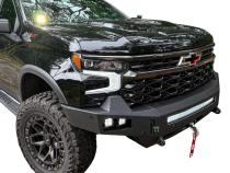 23-25 Chevrolet 1500 ZR2 Octane Front Winch Bumper No Parking Sensors Chassis Unlimited