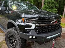 23-25 Chevrolet 1500 ZR2 Octane Front Winch Bumper No Parking Sensors Chassis Unlimited