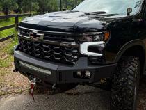 23-25 Chevrolet 1500 ZR2 Octane Front Winch Bumper No Parking Sensors Chassis Unlimited