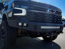 23-25 Chevrolet 1500 ZR2 Octane Front Winch Bumper No Parking Sensors Chassis Unlimited
