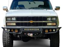 1973-1991 CHEVY/GM Front Diable Winch Bumper Raw Steel Chassis Unlimited