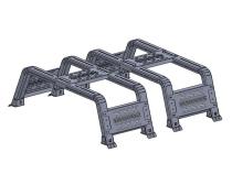 Thorax Bed Rack System Fits Diamon Back Covers 10-18 RAM 1500/2500/3500 12 Inch