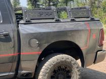 Thorax Bed Rack System Fits Diamon Back Covers 10-18 RAM 1500/2500/3500 18 Inch