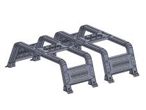 18 Inch Thorax Bed Rack System Diamond Back Covers 2005-2020 Tacoma Chassis Unlimited