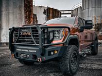 2020-2023 Sierra 2500/3500 Attitude Front Winch Bumper W/ Guard No Parking Sensors