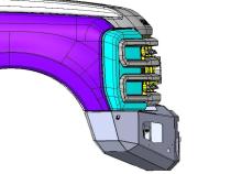 23-Present Ford Superduty F250/F350 Attitude Series Front Winch Bumper Yes Parking Sensors Chassis Unlimited