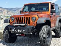 Appalachian Steel Mid Front Bumper With Winch Plate Wragnler JK Rock Slide Engineering
