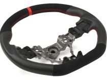 Steering Wheel Leather and Suede Black/Red WRX / STI 2015+ FactionFab