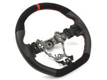 Steering Wheel Leather and Suede Black/Red WRX / STI 2015+ FactionFab