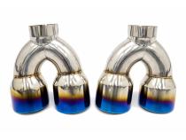 Replacement Axle Back Tip Burnt Pair FactionFab