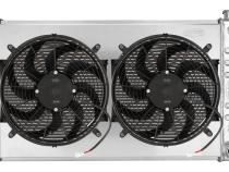 66-71 Oldsmobile 442 Aluminum Radiator & Dual 14 Inch Fan Kit Cold Case Radiators