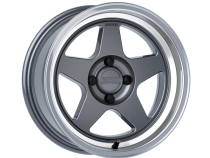 Aluminum Wheels 15x8 KNP K12GM Machined Gloss Gunmetal Gray 4x100 Bolt Pattern 0 Offset Kansei Wheels
